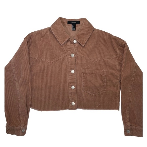 Cropped corduroy jacket - Picture 3 of 4